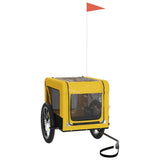 Pet Bike Trailer Yellow and Black Oxford Fabric&Iron 93917