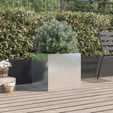 Planter Silver 49x47x46 cm Stainless Steel 841567