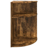 End Table Smoked Oak 39.7 x 39.7 x 60 cm Engineered Wood 891135