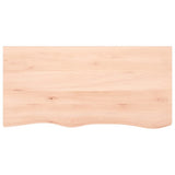 Wall Shelf 100x50x cm Untreated Solid Wood Oak 363567
