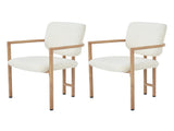 Set of 2, metal chairs, dining chairs, suitable for homes, restaurants, living rooms, and cafes, N606P379251B
