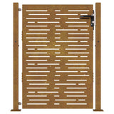 Garden Gate 100x125 cm Corten Steel Square Design 153252