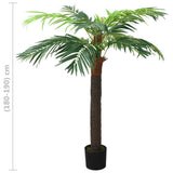 Artificial Phoenix Palm with Pot 190 cm Green 336309