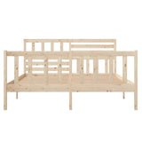 Bed Frame without Mattress Small Double Solid Wood 3101123