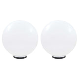 LED Bowl Lamps 2 pcs Spherical 50 cm PMMA 277145