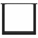 Coffee Table Legs U-Shaped 2 pcs Black 50x cm Steel 4013156