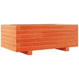 Garden Planter Wax Brown 70x40x26.5 cm Solid Wood Pine 847330