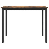 Table Smoked Oak 100 x 50 x 76.5 cm Engineered Wood and Steel 873776