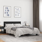 Bed Frame without Mattress Black 140x200 cm 3280147