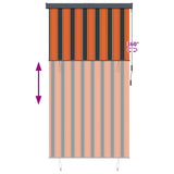 145972 Outdoor Roller Blind 140x250 cm Orange and Brown