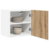 Hanging Cabinet 2 pcs Artisan Oak and White 40 x 31 x 40 cm 884145