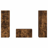 TV Cabinet Set 5 pcs Smoked Oak Engineered Wood 3409101