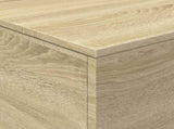 Coffee Table with LED Lights Sonoma Oak 90x50x40 cm 839877