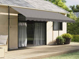 Retractable Awning Anthracite 350x150 cm Fabric and Steel 368741