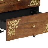 Bedside Cabinet Honey Brown 50 x 33 x 62 cm Solid Mango Wood 4018745