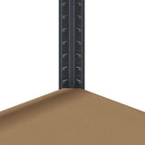 5-Layer Storage Shelves 2 pcs Anthracite Steel&Engineered Wood 4016952