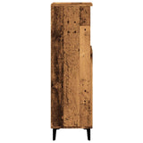 Bathroom Cabinet Old Wood 30x30x100 cm Engineered Wood 857111
