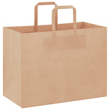 Paper Bags 250 pcs with Handles Brown 32x17x25 cm 4101817