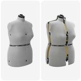 Adjustable Dress Form Female Height Adjustable Grey L Velvet 42018610