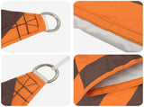 Sun Shade Sail Orange and Brown 4 x 3 m 100% Polyester Oxford 42031043