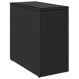 Garden Side Table Black 365982