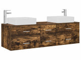 Bathroom Cabinet Set 3 pcs Smoked Oak 49.5 x 41 x 63 cm 3405831