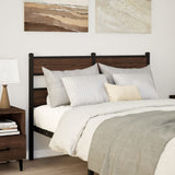 Replace Headboard Brown Oak 120 cm Steel and Engineered Wood 4017182