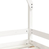 Kids Bed Frame White 90x200 cm Solid Wood Pine 834484