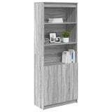 Highboard Grey Sonoma 70x35x180 cm Engineered Wood 3328476