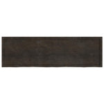 Bathroom Countertop Dark Brown 200x60x cm Treated Solid Wood 3156271