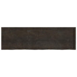 Bathroom Countertop Dark Brown 200x60x cm Treated Solid Wood 3156271