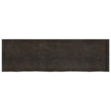 Bathroom Countertop Dark Brown 200x60x cm Treated Solid Wood 3156271