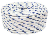 Multipurpose Utility Rope 12 mm 100 m White and Blue PP 3472823