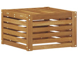 Outdoor Stool Bench Natural 43 x 43 x 37 cm Solid Acacia Wood 900675