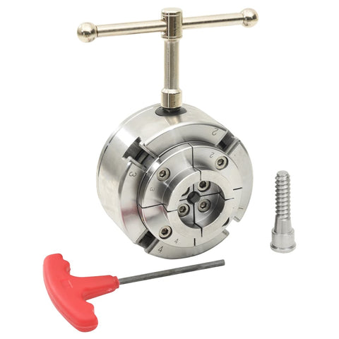 4 Jaw Wood Chuck with M33 Connection Steel Silver 96 mm 147831