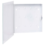 Key Box with Magnetic Board White 35x35x4 cm 322776