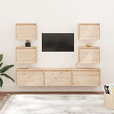 TV Cabinets 7 pcs Solid Wood Pine 3100224