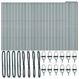 Fence Post Other 52 pcs Green 3.2 x 3.2 x 200 cm Steel 3350124