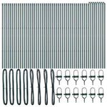 Fence Post Other 52 pcs Green 3.2 x 3.2 x 210 cm Steel 3350126