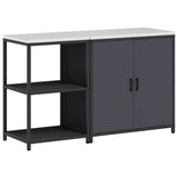 Kitchen Storage Set HATTEM 2 pcs Anthracite Cold-rolled Steel 3392682