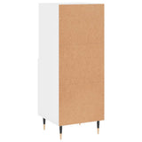 Sideboard High Gloss White 34.5x34x90 cm Engineered Wood 828646