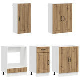 Kitchen Unit LUCCA 5 pcs Artisan Oak Engineered Wood 3438264