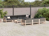 8 Piece Garden Sofa Set Solid Wood Pine 3299319