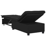 Sofa Bed Black 194 x 67 x 82 cm Microfiber 42008610