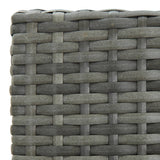 Garden Bar Set Grey PE rattan Medium Footrest Garden Bar Set 3095446