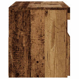 TV Cabinets with LED Lights 2 pcs Old Wood Engineered Wood 856316