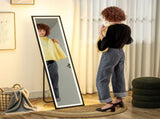 150 x 40cm Full Length Mirror, with Adjustable Lights - Black T3398P343366