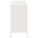 ZNTS Sideboard White 101.5x39x73.5 cm Cold-rolled Steel 851369