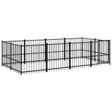 Outdoor Dog Kennel Steel 7.51 m 3124600