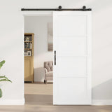 Sliding Door ORKDAL White 83 x 202 cm Solid Pine Wood 3333449
